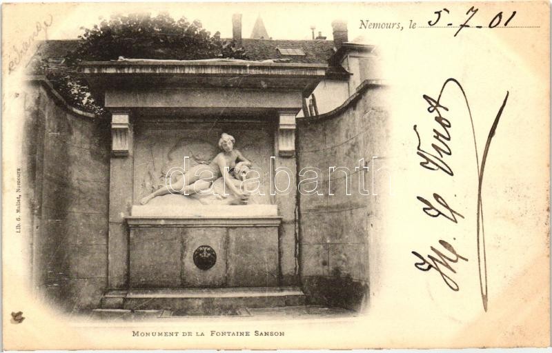 Nemours, Monument de la Fontaine Sanson / fountain