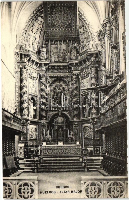 Burgos, Huelgos, Altar Mayor / cathedral interior, main altar