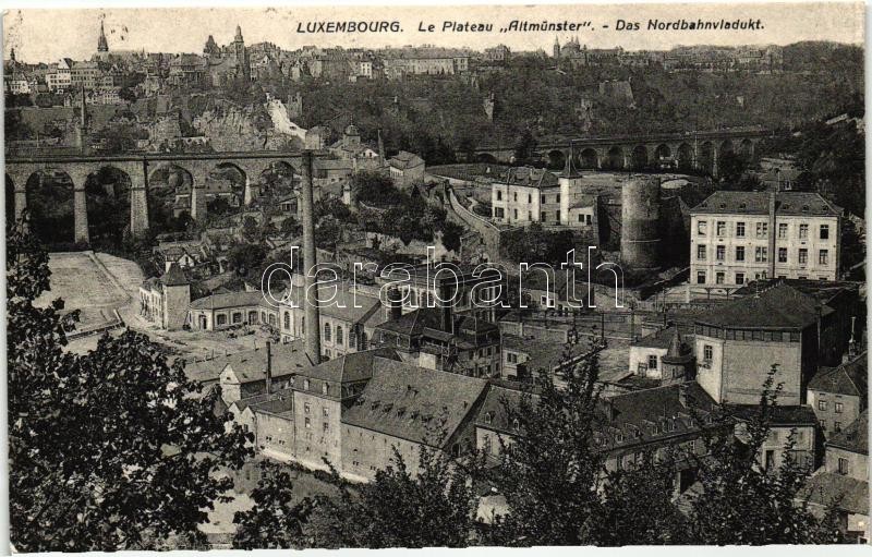 Luxembourg, Le Plateau Altmünster / railway viaduct