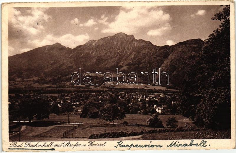 Bad Reichenhall mit Staufen und Zwiesel, Bad Reichenhall with Mount Staufen and Mount Zwiesel