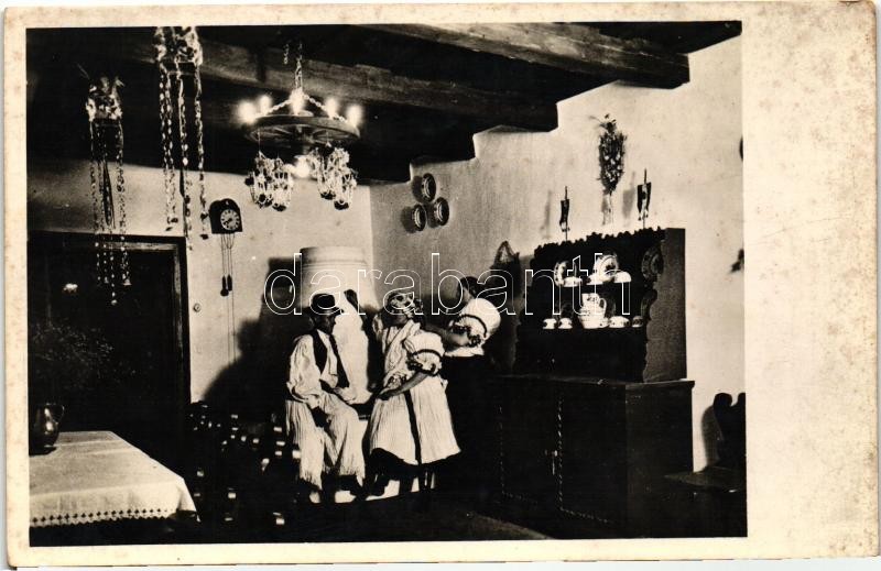 Magyar szoba belseje, Hungarian room interior, folklore