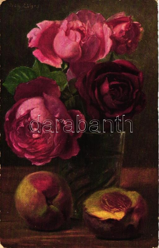 Flowers, roses, T.S.N. serie 738, s: Wilh. Eilers