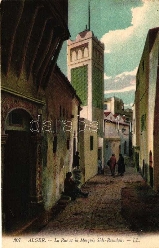Algiers, Rue, Mosque Sidi Ramdan / street