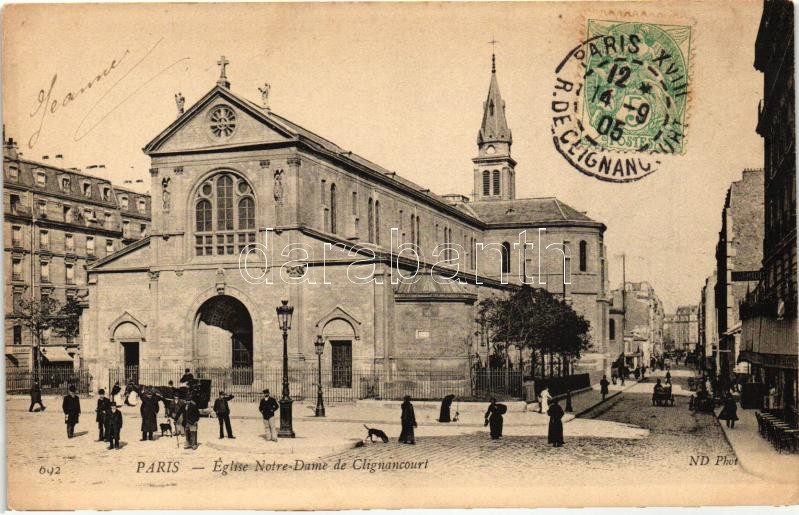Paris, Eglise Notre Dame de Clignancourt / church