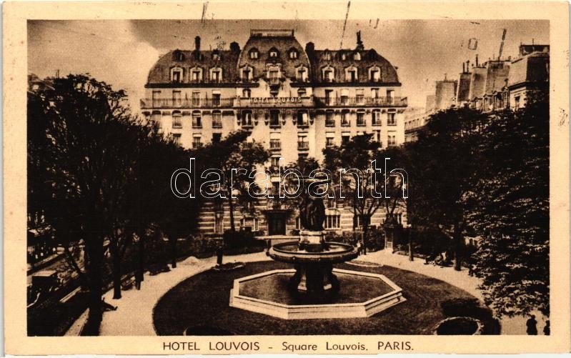 Paris, Hotel and square Louvois