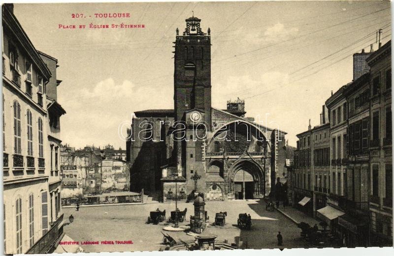 Toulouse, Place et Eglise St. Etienne / square, church