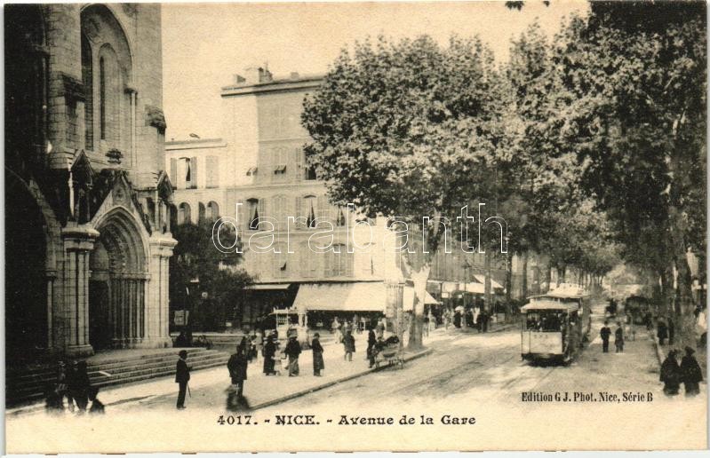 Nice, Avenue de la Gare, tram