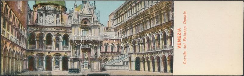 Venice, Venezia; Cortile del Palazzo Ducale / palace courtyard, minicard (13,8 cm x 4,2 cm)
