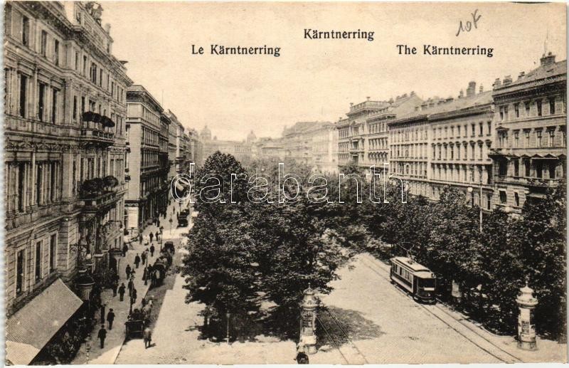 Vienna, Wien; Kärtnerring / street, tram