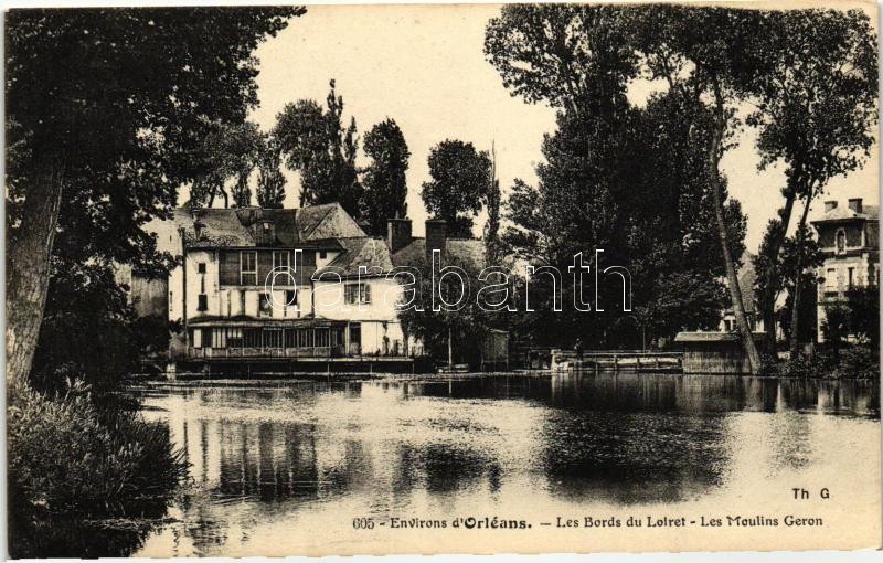 Orleans, Bords du Loiret, Moulins Geron / river bank, mill