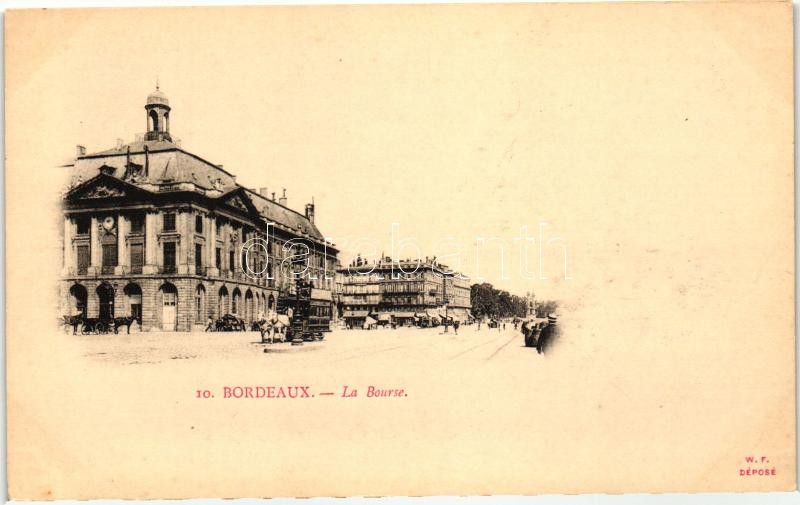 Bordeaux, La Bourse / stock exchange, omnibus
