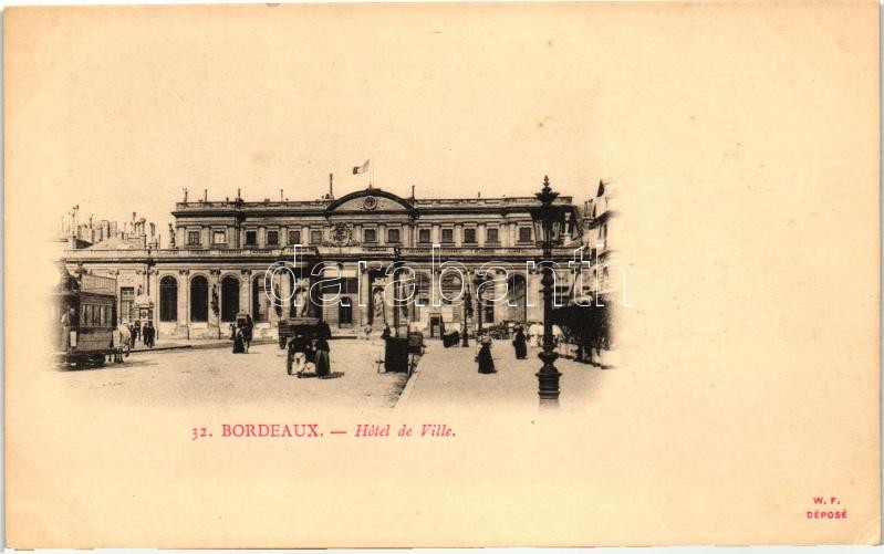 Bordeaux, Hotel de Ville / town hall, omnibus
