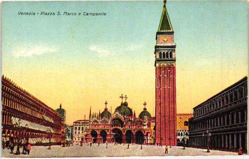Venice, Venezia; Piazza S. Marco, Campanile / square