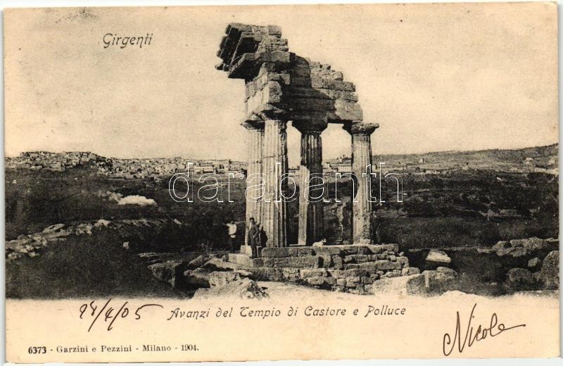 Agrigento, Girgenti; Tempio di Castore e Polluce / temple