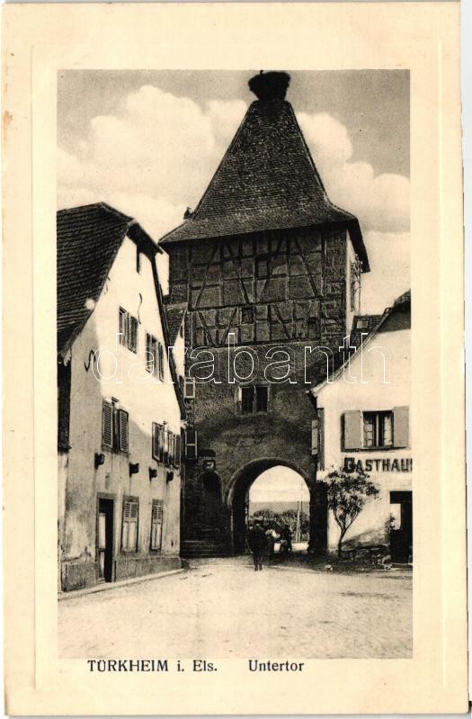 Turckheim, Turkheim; Untertor, Gasthaus / gate, guest house