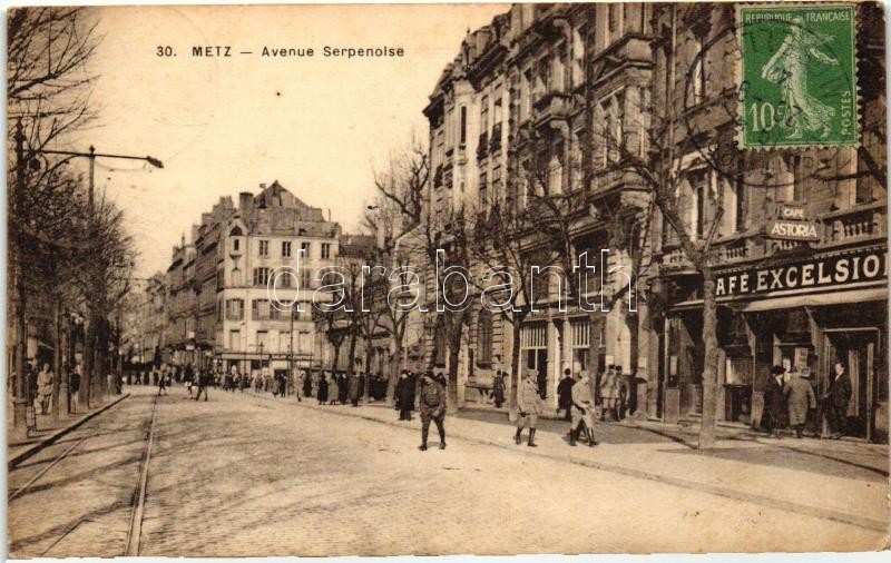 Metz, Avenue Serpenoise, Cafe Excelsior