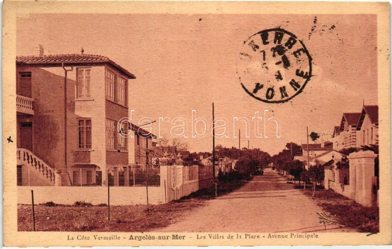 Argeles-sur-Mer, Villas de la Plage, Avenue Principale