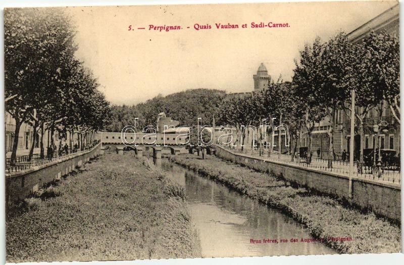 Perpignan, Quais Vauban, Sadi-Carnot / quay