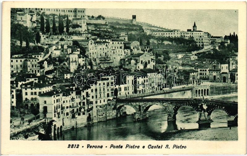 Verona, Ponte Pietra, Castel S Pietro / bridge, castle
