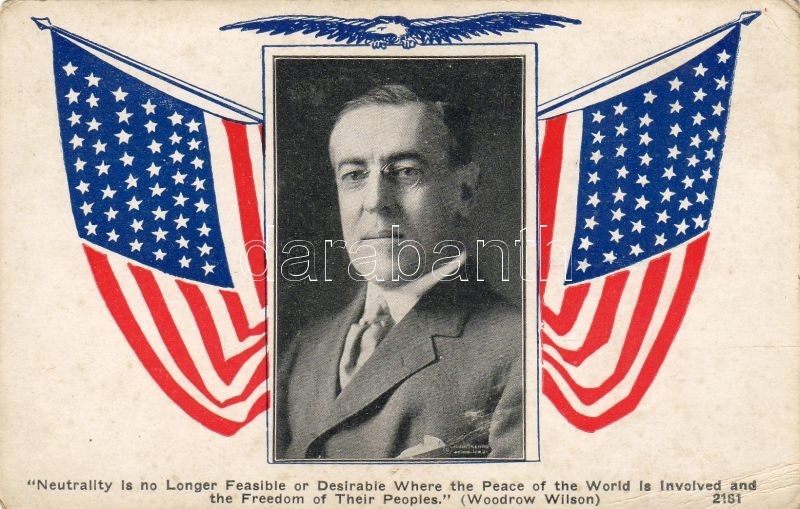 Woodrow Wilson, American flag