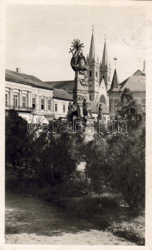 Szabadka, park, Szent Háromság szobor, Subotica, park, statue
