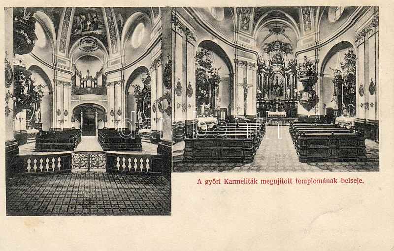 Győr, Karmelita templom, belső
