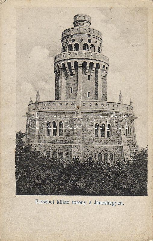 Budapest XII. János-hegy, Erzsébet-kilátó, Kozár Mihály vendéglős kiadása