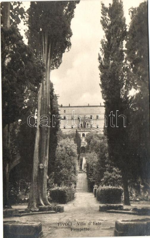 Tivoli, Villa d'Este, Prospetto