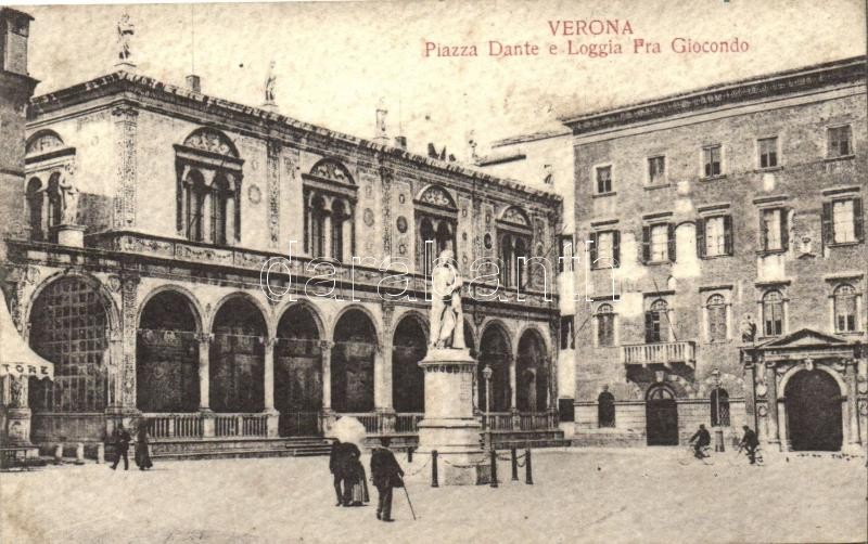 Verona, Piazza Dante e Loggia Pra Giocondo