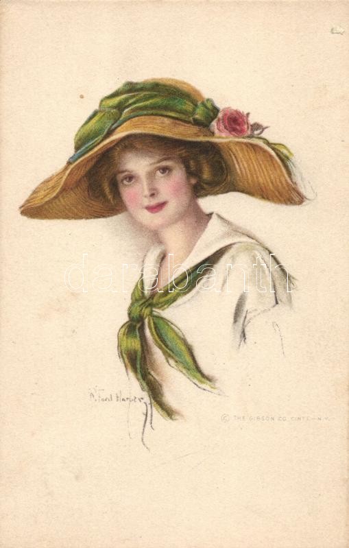 Lady with hat, The Gibson Co. s: Ford Barber, Hölgy kalapban, The Gibson Co. s: Ford Barber