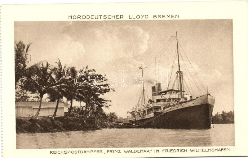 Norddeutscher Lloyd Bremen, Reichspostdampfer &quot;Prinz Waldemar&quot; in Friedrich Wilhelmshafen