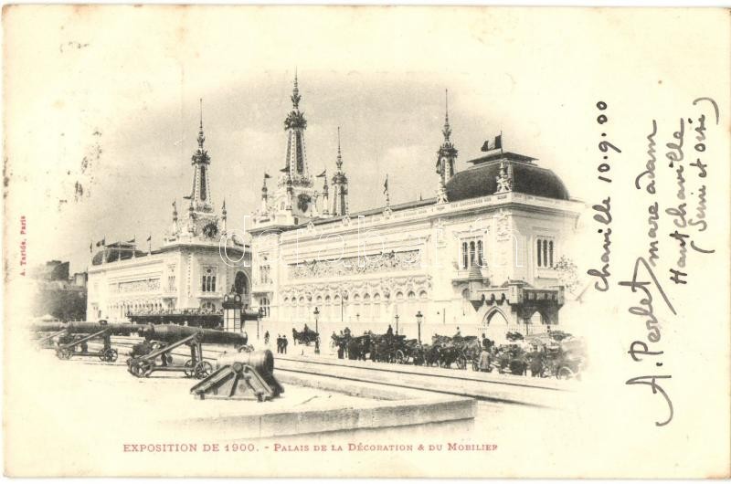 1900 Paris, Exposition Universelle, Palais de la Decoration, du Mobilier / palace