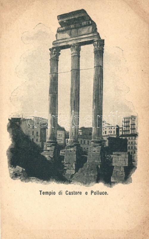 Rome, Roma; Tempio di Castore &amp; Polluce / Temple of Castor and Pollux