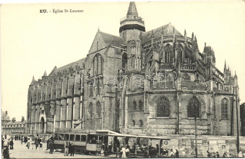 Eu, Eglise St. Laurent, tram