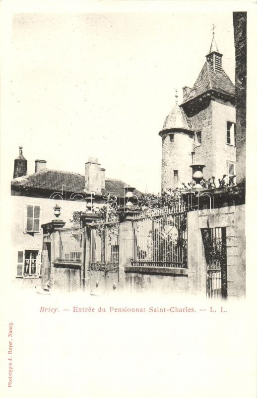 Briey, Entrée du Pensionnat Saint Charles