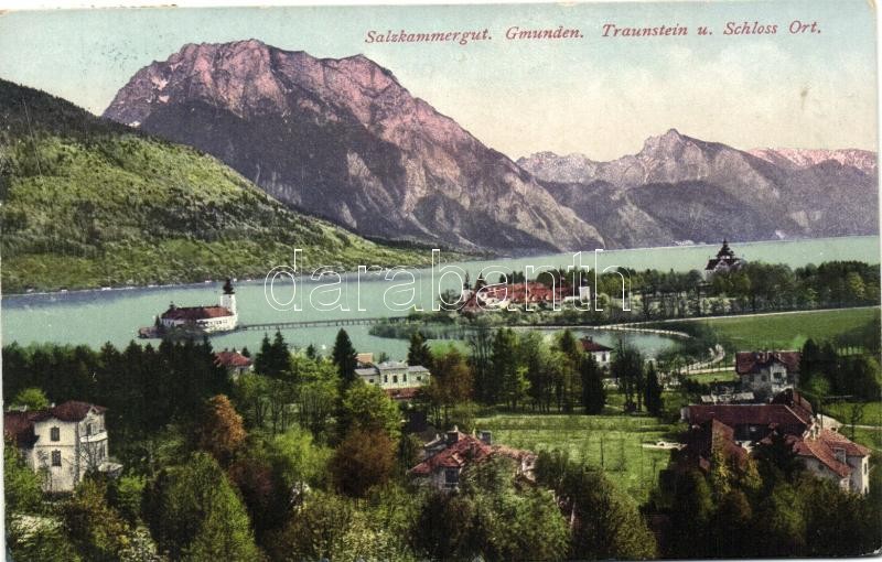 Salzkammergut, Gmunden, Traunstein u. Schloss Ort