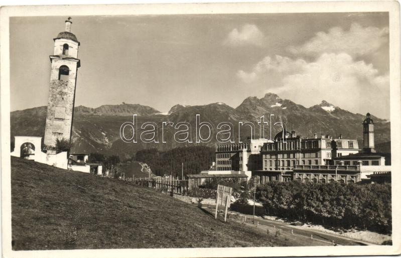 St. Moritz, Der Schiele Turm, Kulm-Hotel / tower, hotel