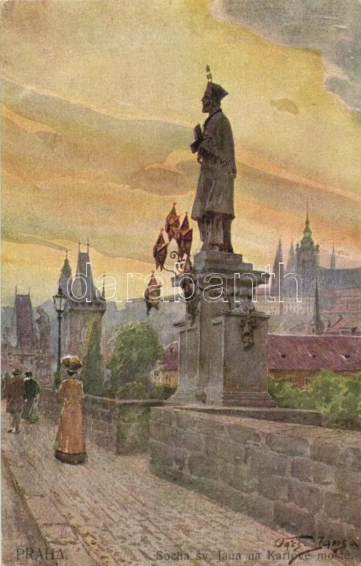 Praha, Prag; Docha sv. Jana na Karlove moste s: V. Jansy