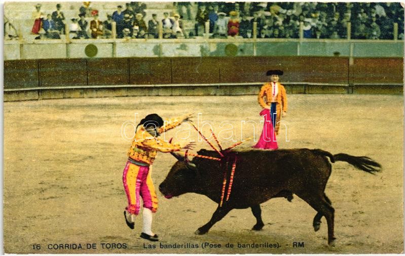 Bikaviadal, Corrida de Toros, Las banderillas  / bull fight