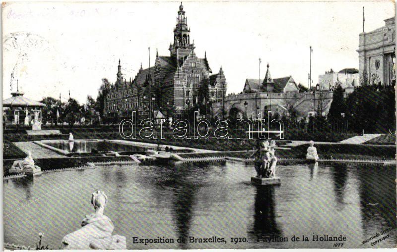 1910 Brussels, Bruxelles; Pavillon de la Hollande / Dutch pavilion
