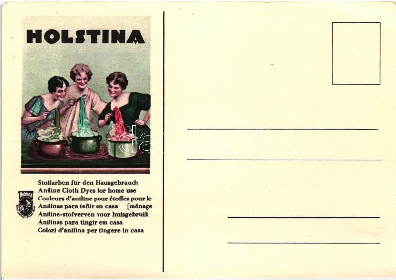 Holstina, Aniline Cloth Dyes for home use / advertisement