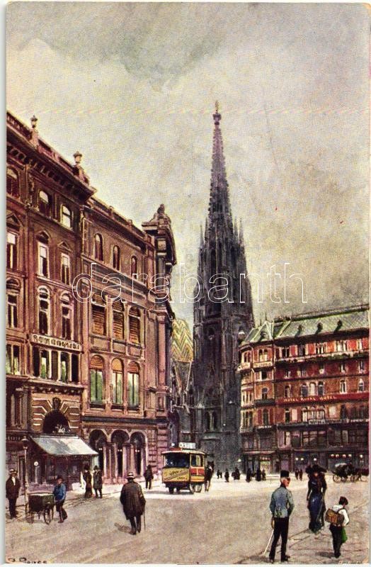 Vienna, Wien; Graben, A.M.F.W. VI. No. 102., artist signed