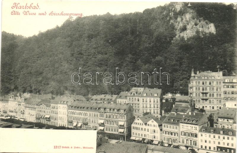 Karlovy Vary, Karlsbad, Alte Wiese und Hirschensprung