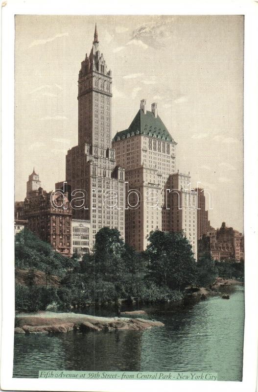 New York City, Fifth Avenue at 59th Street from Central Park