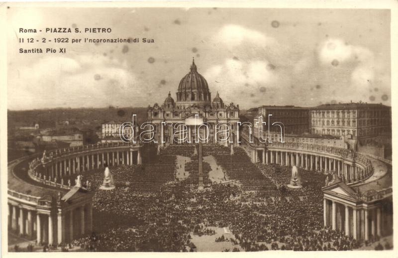 Rome, Roma; Piazza S. Pietro, Santita Pio XI
