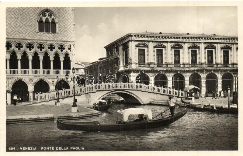 Venice, Venezia; Ponte della Paglia / bridge