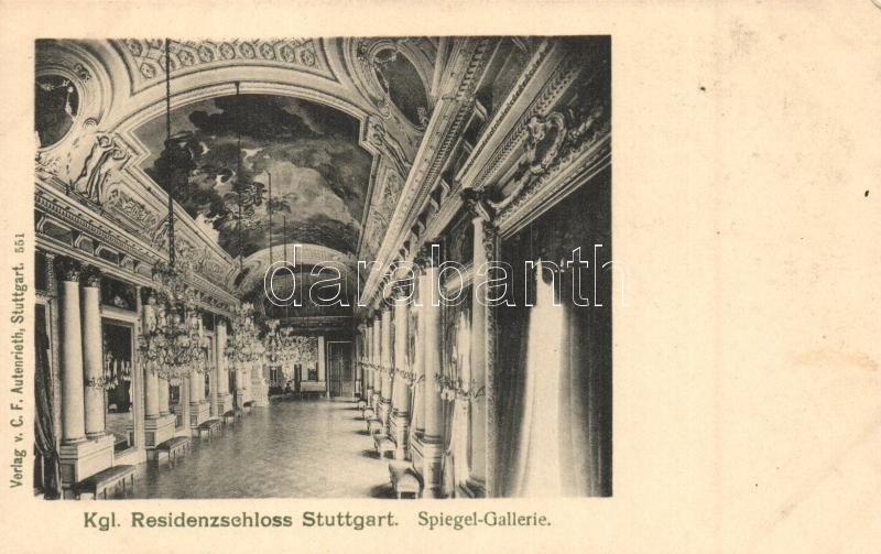 Stuttgart, Kgl. Residenzschloss, Spiegel-Gallerie / palace, interior