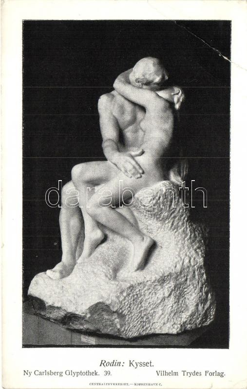 Kysset / Erotic kissing couple, sculpture s: Rodin, Kysset / Csókolózó erotikus pár, szobor s: Rodin