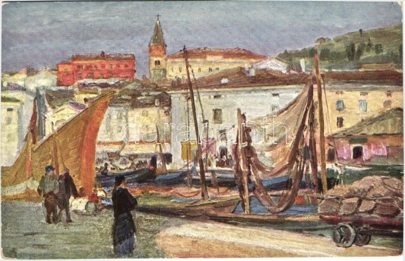 Piran, Pirano; Porto dei pescator, B.K.W.I. 264-14.