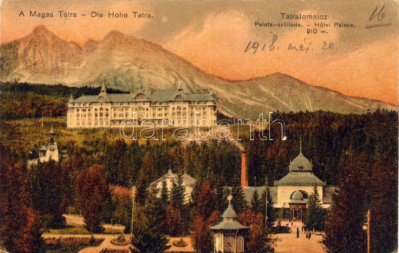 Tatranská Lomnica, Hotel Palace, spa, Tátralomnic, Palota szálloda, gyógyház